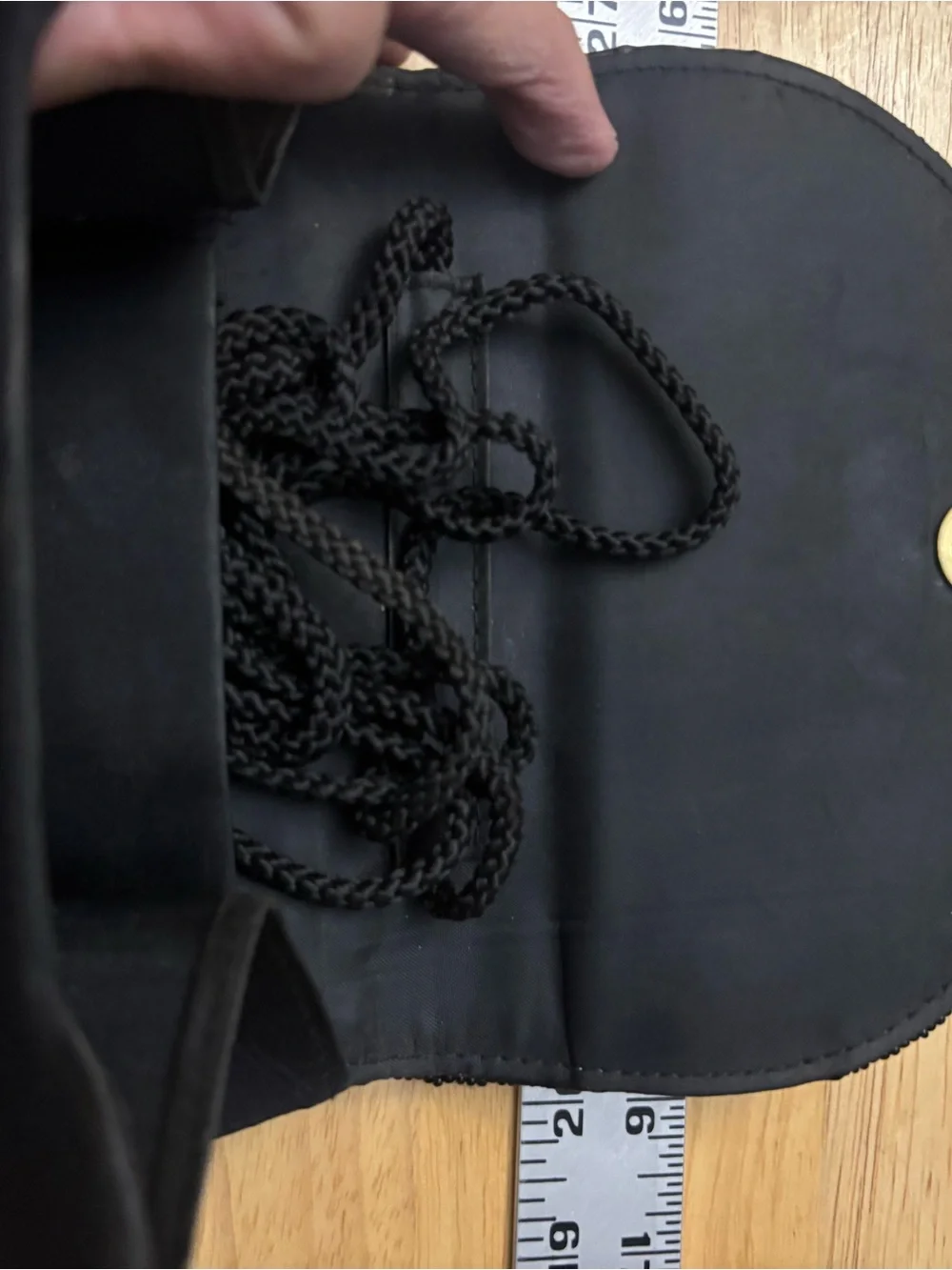 Black Beaded Evening Clutch - Elegant Wristlet